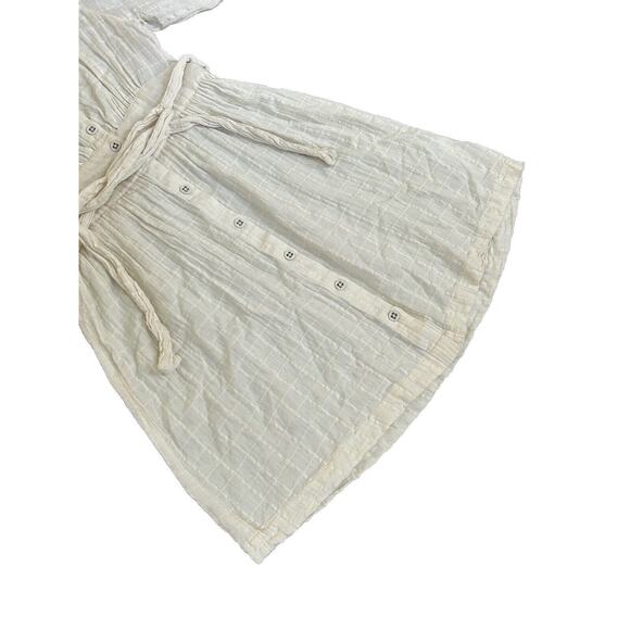 Billabong Women’s Cream Sundown Dress Button‎ Down Baby Doll Dress Size S - Picture 6 of 10